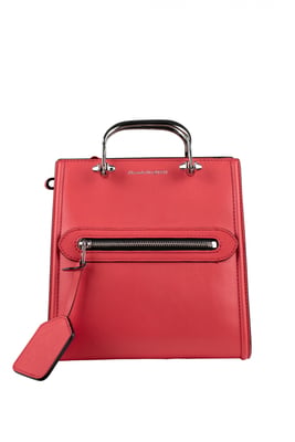 Alexander McQueen The Short Story handtas rood