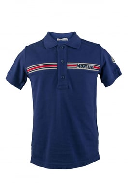 Moncler poloshirt blauw