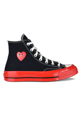 Comme des garçons Chuck Taylor hoge sneakers Zwart