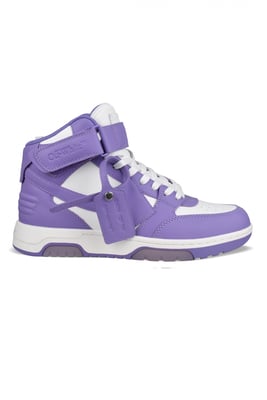 Off-White Out of Office Mid Sneakers Paars