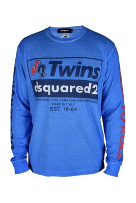 Dsquared2 T-shirt met lange mouwen Blauw