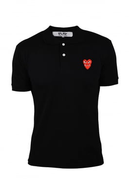 Comme des garçons poloshirt zwart