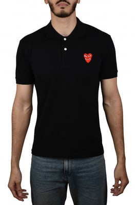 Comme des garçons poloshirt zwart