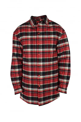 Balenciaga Geruit overhemd Rood