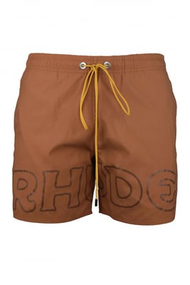 RHUDE Zwemshort Bruin