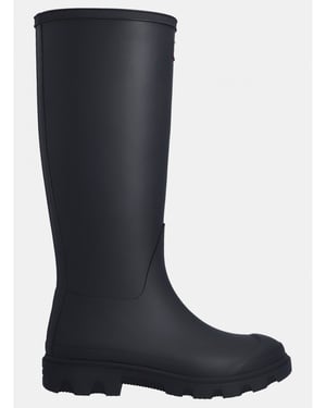 Hunter Downpour Tall Boot Rubberen Dames Marineblauwe Regenlaarzen