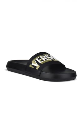 Versace Slippers Zwart