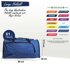 Extra grote weekendtas, handbagage, sporttas voor in de handbagage