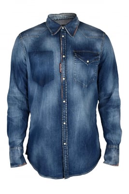 Dsquared2 Overhemd Blauw