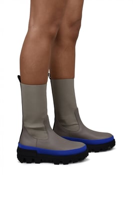 Moncler Chelsea Neue Laarzen Grijs