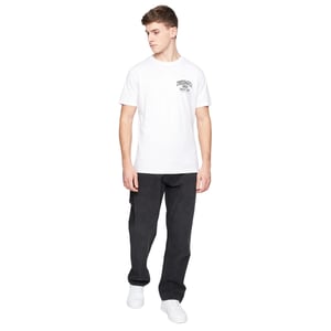 Crosshatch Heren Tillman Stone Wash Baggy Jeans (Zwart)