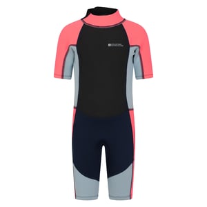Mountain Warehouse Wetsuit met contrasterende panelen voor kinderen (Fuchsia)