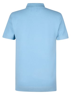 Petrol Industries - Heren Gebreide Polo Surf - Blauw