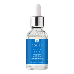 skinChemists Jeugdserie Droog Huid Serum Marula Olie 4%, Q10 1%, Rozenbottel Olie 4% 30ml