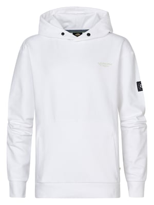 Petrol Industries - Jongens Backprint Hoodie Bayview - Wit