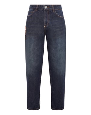 Jeans Mom Pasvorm Paisley