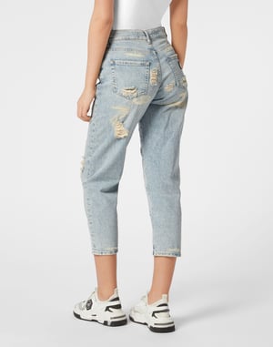 Mom Fit Vintage Denim Trousers