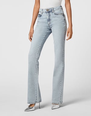 Jeans Flare Fit Skull