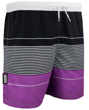 Zwemshort voor Heren met Patroonstrepen Paars