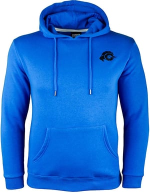 Heren wandelhoodie fleece hoodie outdoor blauw