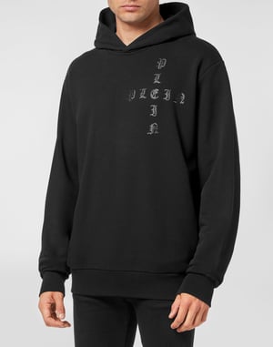 Sweatshirt Met Capuchon Gothic Plein