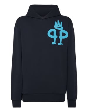 Sweatshirt Met Capuchon King Plein
