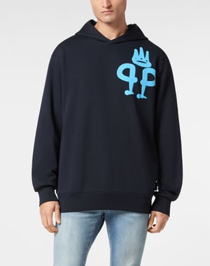 Sweatshirt Met Capuchon King Plein