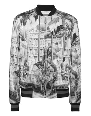 Satin Bomber Cote D'azur