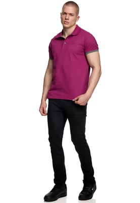 Contrast Polo Piqué Shirt Normale Pasvorm