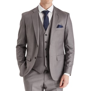 Heren grijs maatpak blazer formeel jasje