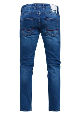 Jeansbroek "TORI" slim fit destroyed denim