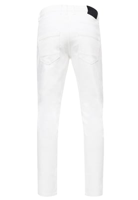 Witte denim jeansbroek "MELVIN" slim fit katoen-stretch