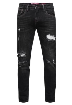 Jeansbroek "TORI" slim fit destroyed denim