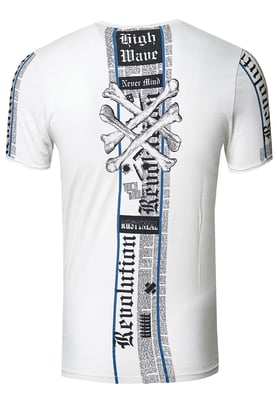 T-shirt met voor- en achterkant bedrukt