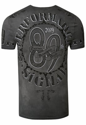 T-shirt met een was met schedelprint