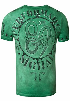 T-shirt met een was met schedelprint