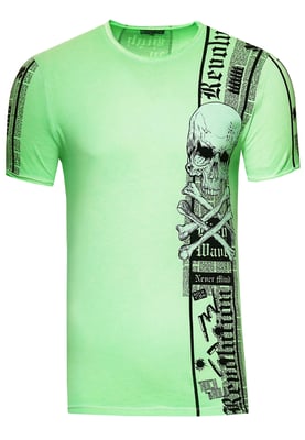 T-shirt met voor- en achterkant bedrukt
