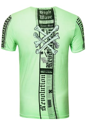 T-shirt met voor- en achterkant bedrukt
