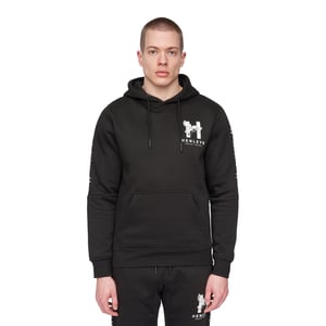 Henleys Heren Tapehen Hoodie (Zwart)