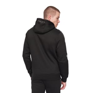 Henleys Heren Tapehen Hoodie (Zwart)