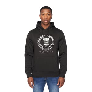 Henleys Heren Myer Hoodie (Zwart)