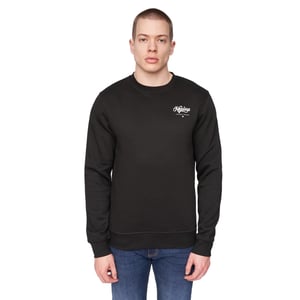 Henleys Heren Scripthen Crew Neck Sweatshirt (Zwart)