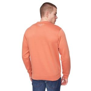 Henleys Heren Scripthen Crew Neck Sweatshirt (Baksteen Rood)