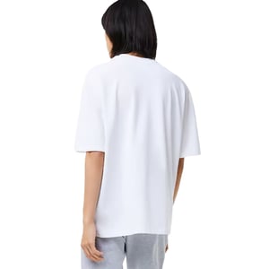 Lacoste Heren Biologisch Katoen Losjes T-shirt (Wit)