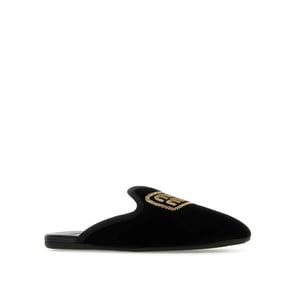 Miu Miu Logo Borduur Slip-On Muilezels