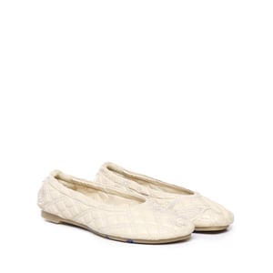 Burberry Sadler leren ballerina's