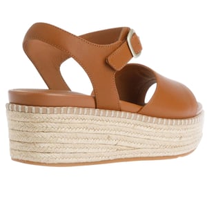 FitFlop Dames/Dames Eloise Leather Backstrap Wedge Espadrilles (Tan)