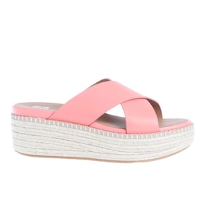 FitFlop Dames/Dames Eloise Espadrille Kruisschoenen Leren Sleehak Sandalen (Koraal)