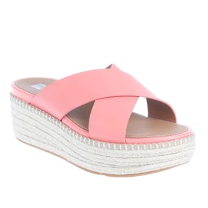 FitFlop Dames/Dames Eloise Espadrille Kruisschoenen Leren Sleehak Sandalen (Koraal)