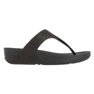 FitFlop Dames/Dames Lulu Shimmer teenpost sandalen (Zwart)